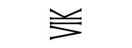 Logo da VIK, vinícola chilena de vinhos ícone no Valle de Millahue